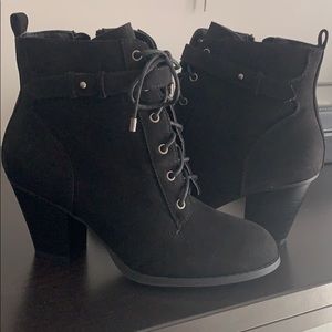 Black Side zip bootie